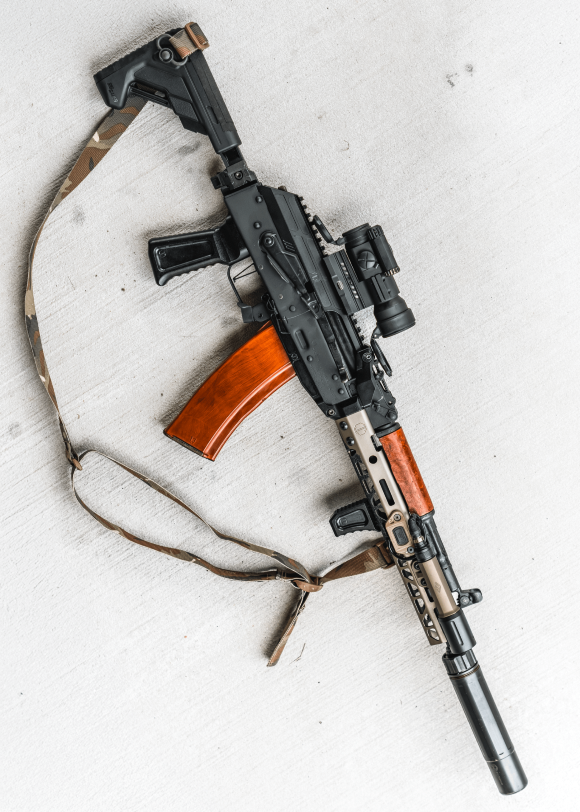 rifle sling multicam on AK