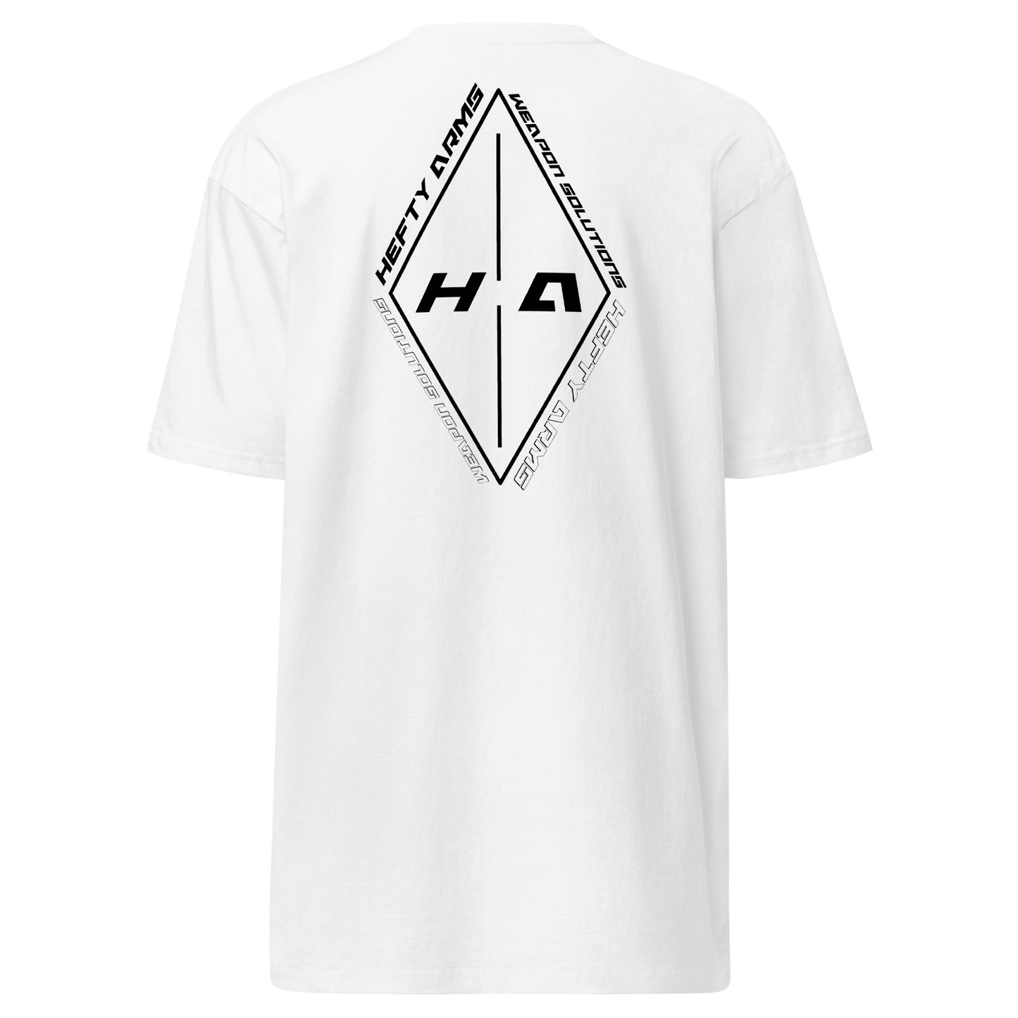 hefty arms diamond logo tee