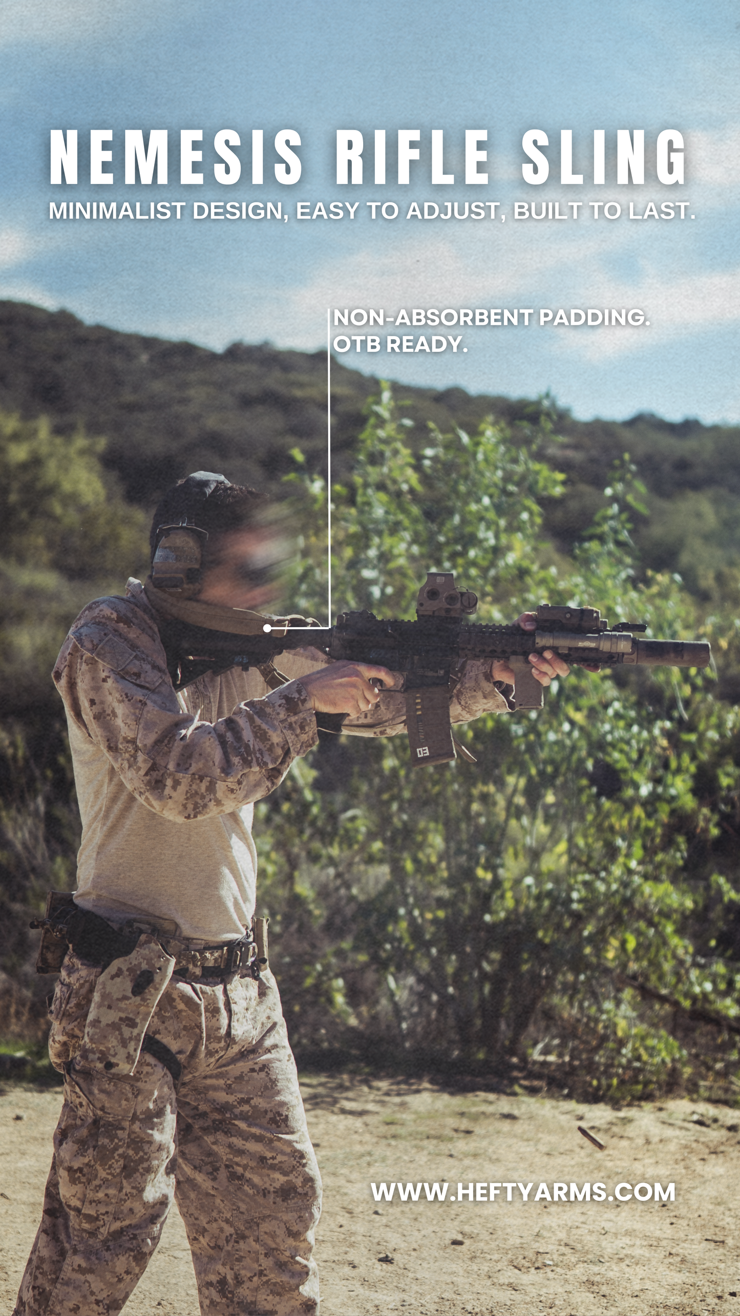 NEMESIS RIFLE SLING (Padded)