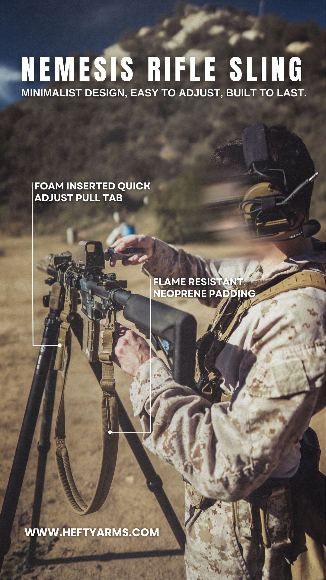 NEMESIS RIFLE SLING (Padded)