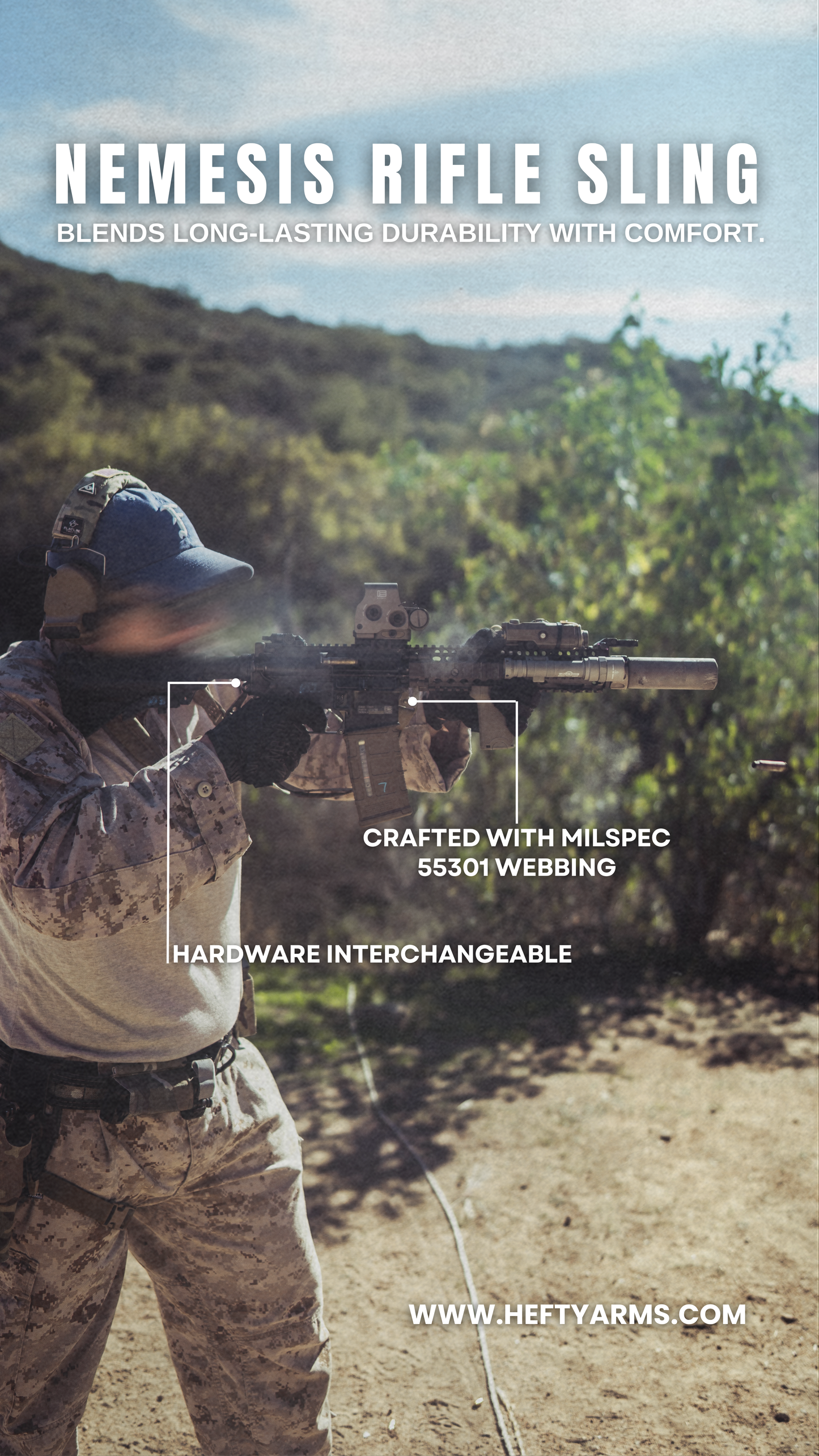 NEMESIS RIFLE SLING (Padded)